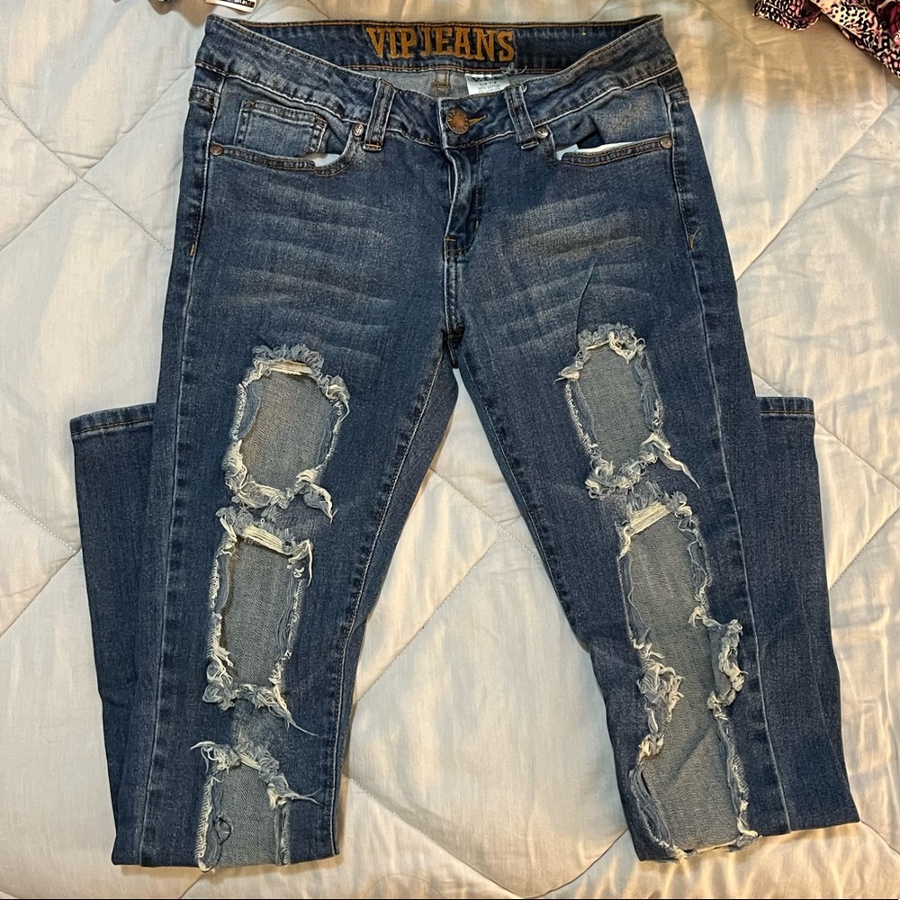 Size 7/8 Ripped Skinny Jeans
